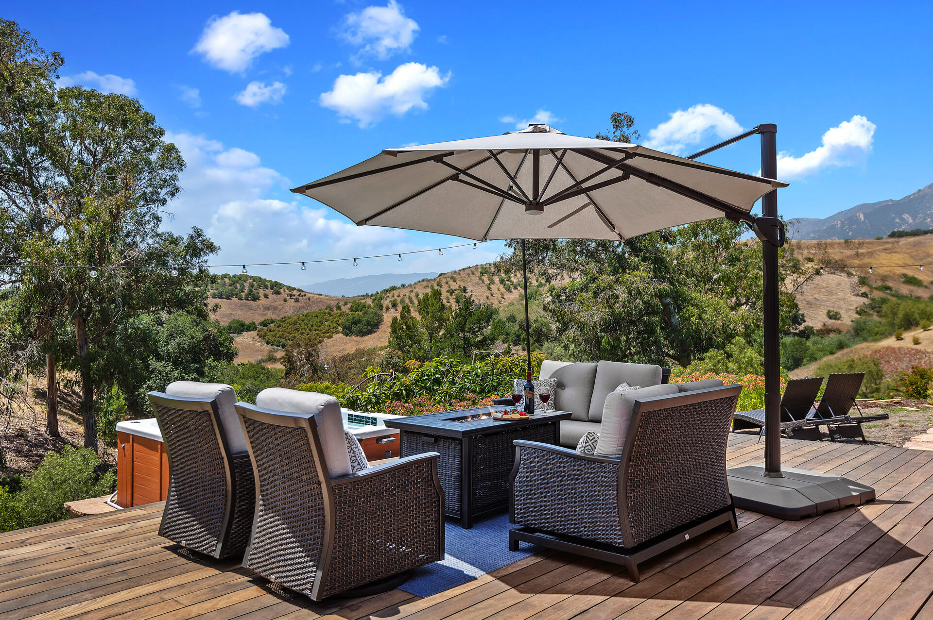 Undisclosed Address Santa Barbara, CA 93105 - Photo 7 of 30 a view of a roof deck with furniture