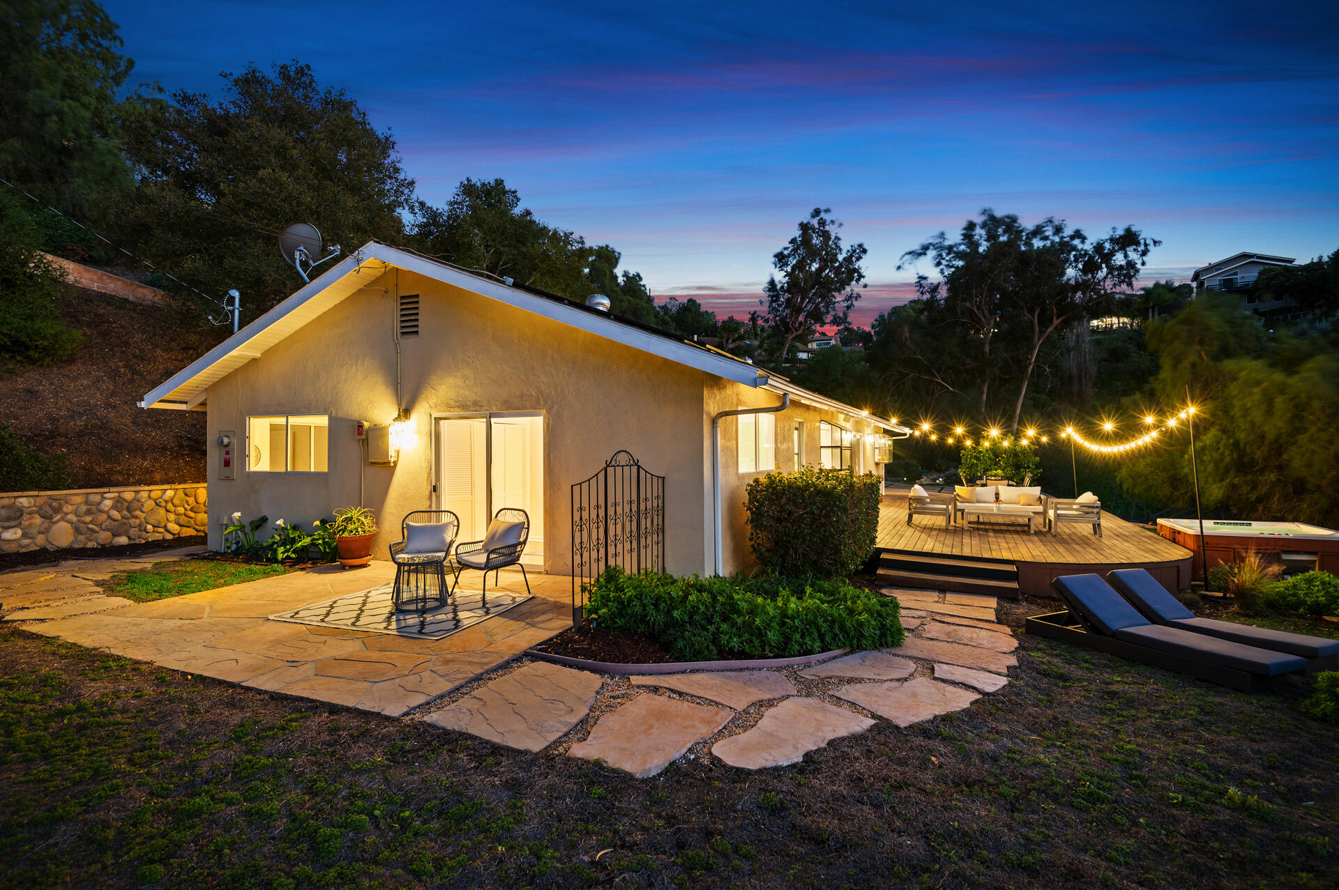 Undisclosed Address Santa Barbara, CA 93105 - Photo 10 of 30 a front view of a house with a yard