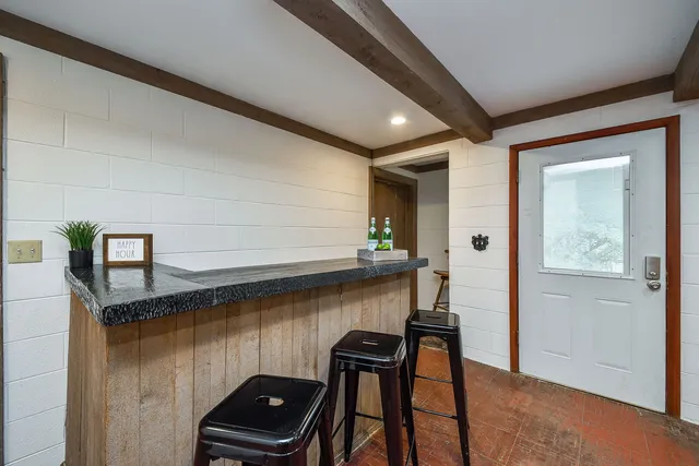 a room with furniture