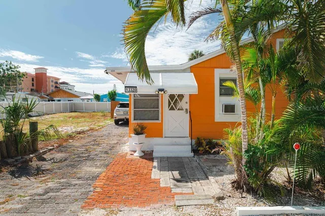 a view of a street with some trees