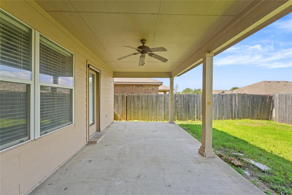 2003 Diamondback Forney, TX 75126 - Photo 28 of 30 View of terrace featuring ceiling fan
