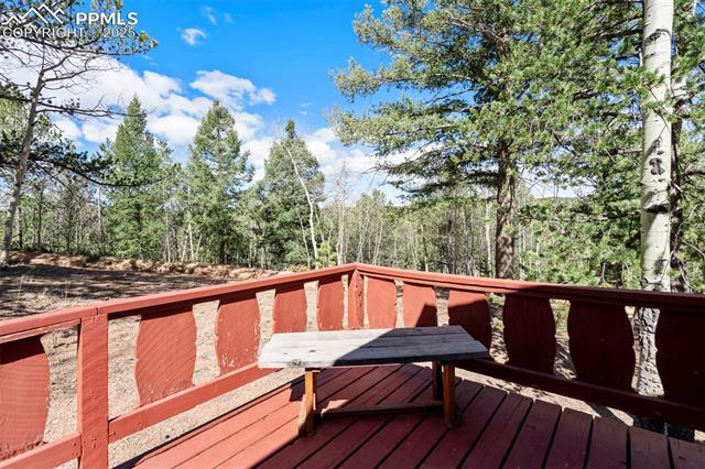 616 Timber Ridge Road Divide, CO 80814 - Photo 5 of 34 View of wooden deck