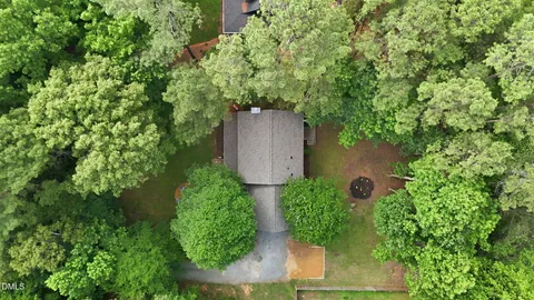 a view of a yard with a trees