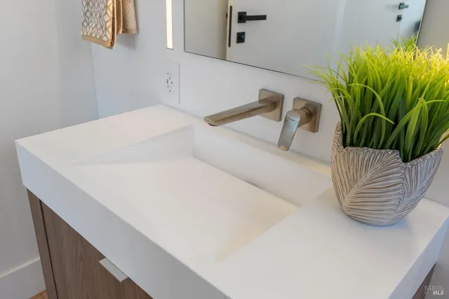 a close view of dining table