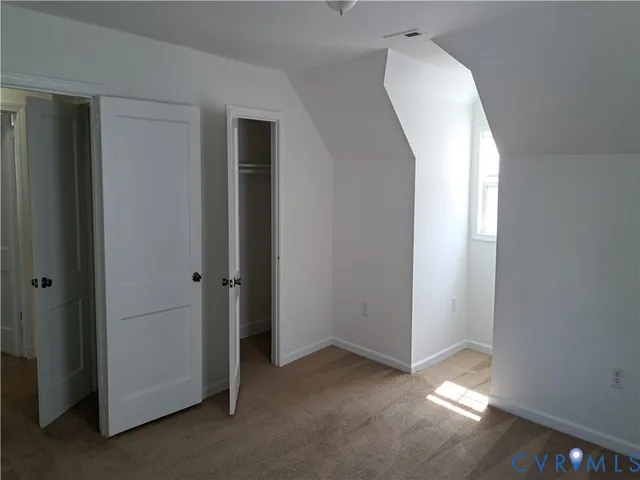 a view of a livingroom with a window