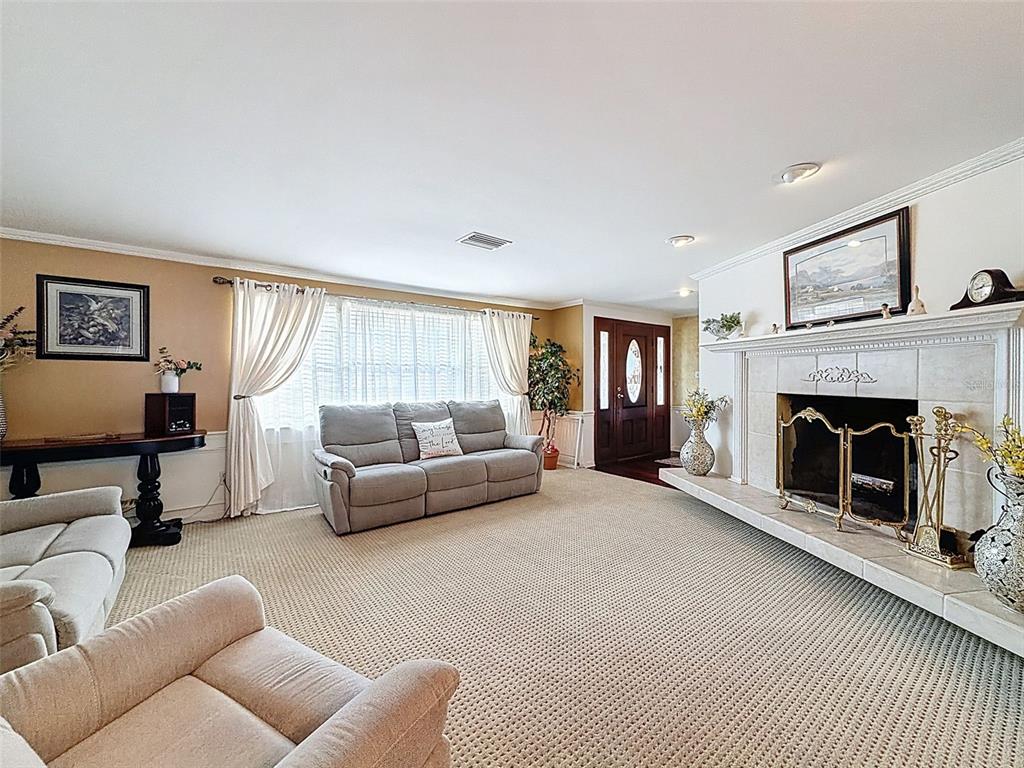 1602 Alder Way Brandon, FL 33510 - Photo 10 of 64 a living room with furniture and a fireplace