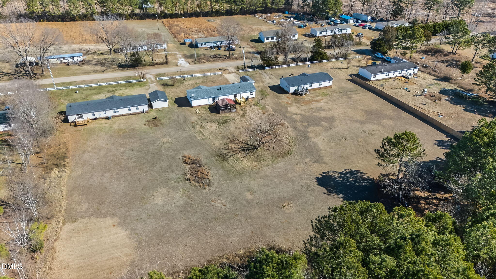 10015 Smith Road Middlesex, NC 27557 - Photo 47 of 48 an aerial view of residential houses with outdoor space