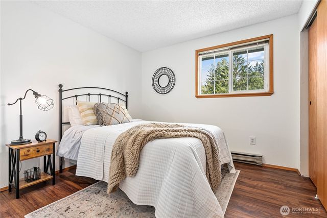 a view of hallway with windows