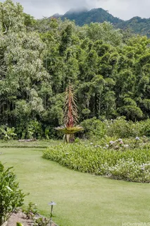 a view of a lake with a mountain