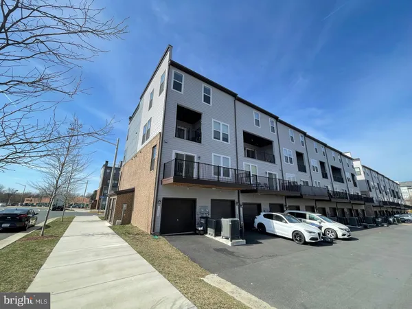 a front view of a building