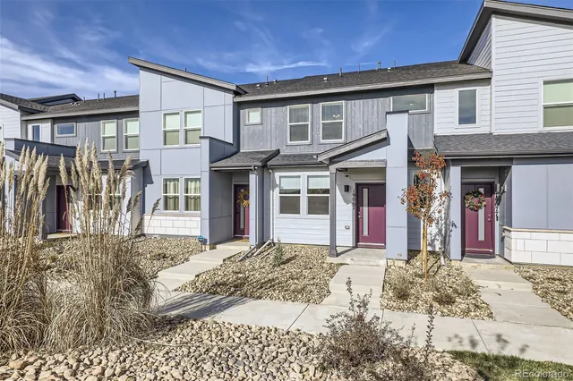 a front view of a house