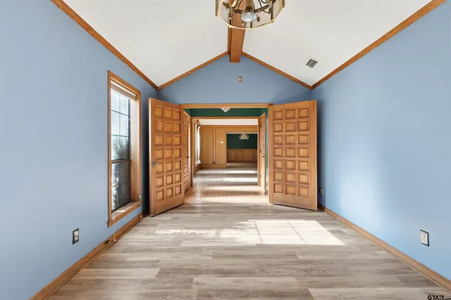 a view of a livingroom with a staircase
