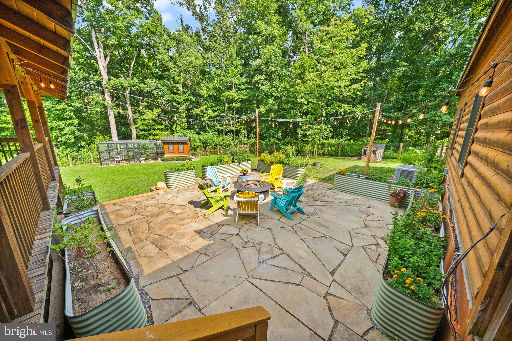 4020 Millwood Road Boyce, VA 22620 - Photo 80 of 132 Cozy fieldstone patio off kitchen with lighting.