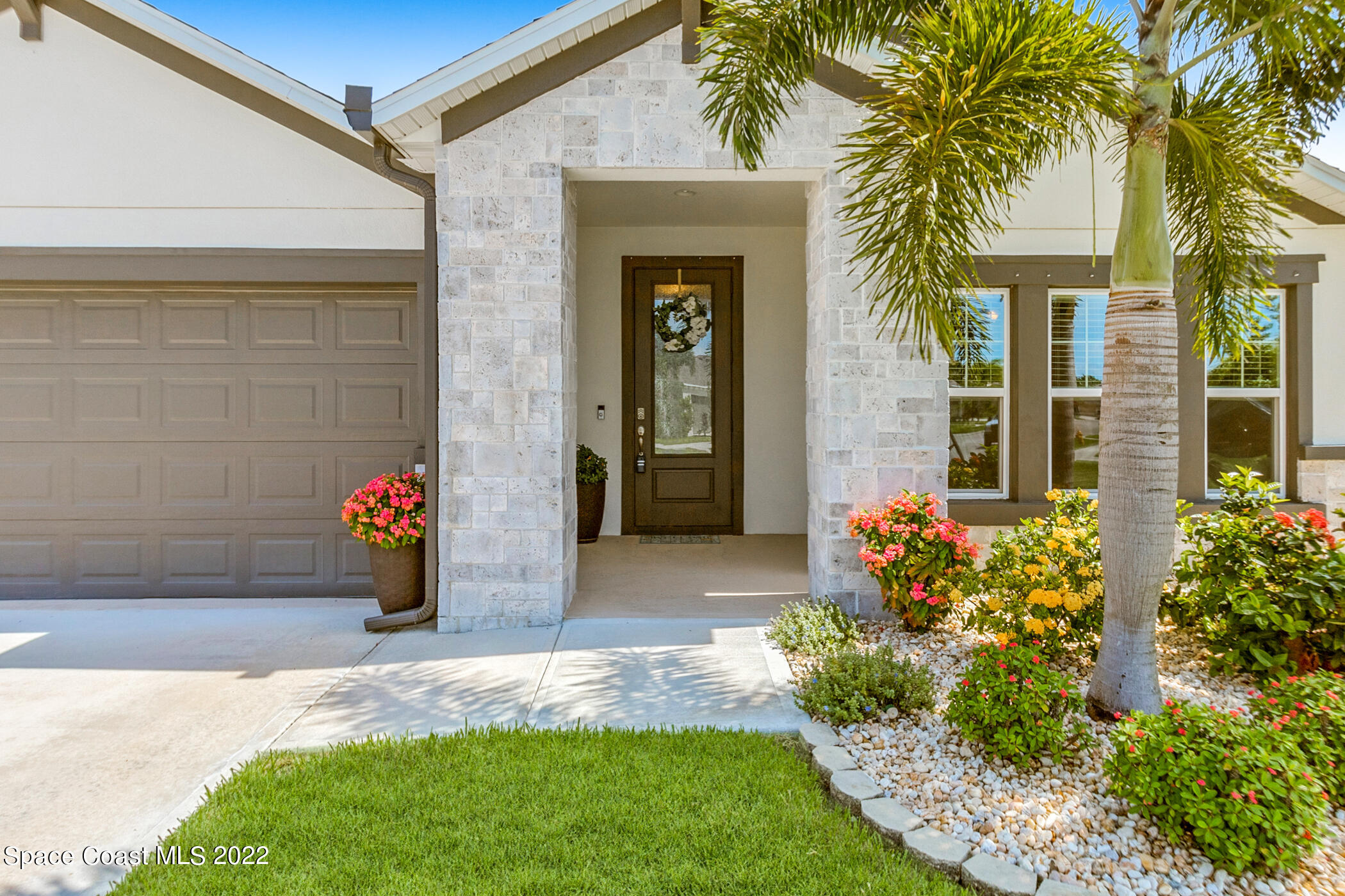 4392 Ruthann Circle Melbourne, FL 32934 - Photo 4 of 36 Beautiful stone work as you approach