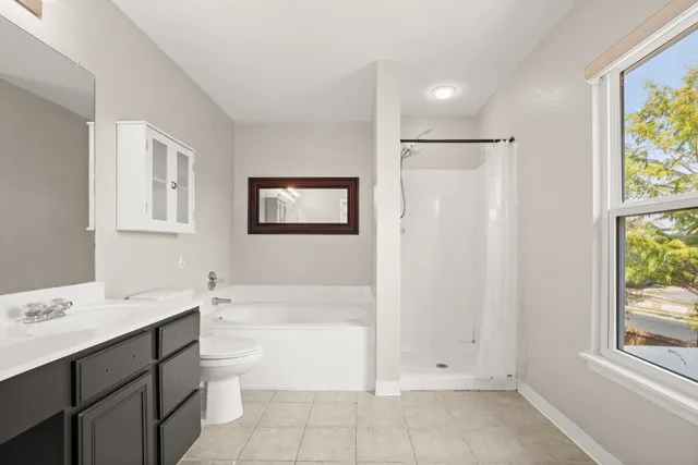 a bathroom with a sink a toilet and a bathtub