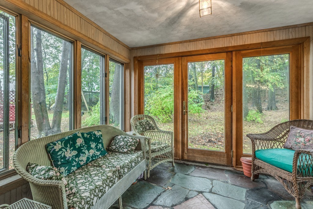 24 Gordon Road Milton, MA 02186 - Photo 12 of 30 a living room filled with furniture and a floor to ceiling window