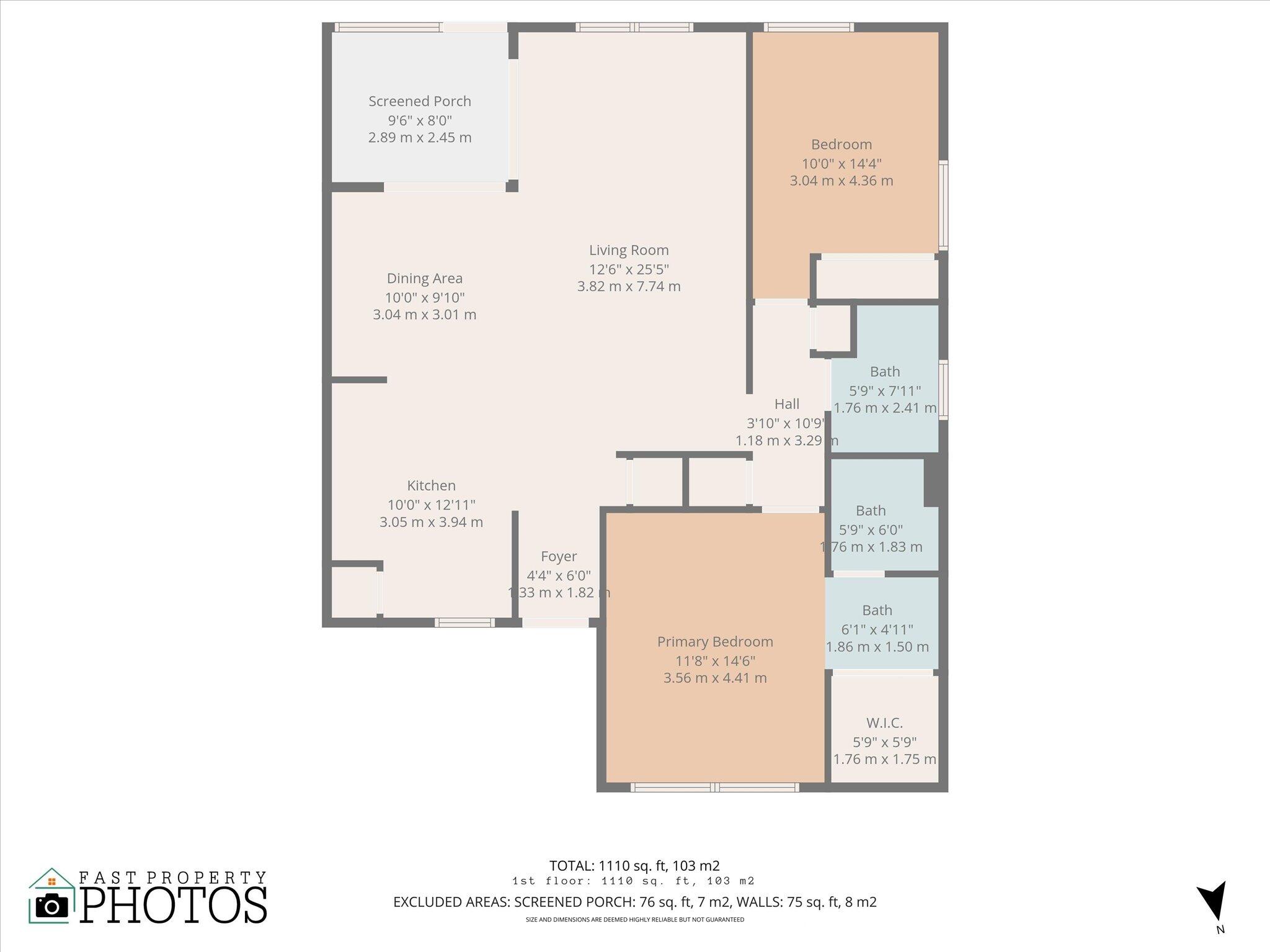 4441 Northwest 22nd Road, Unit 414 Coconut Creek, FL 33066 - Photo 60 of 60 Floor Plan