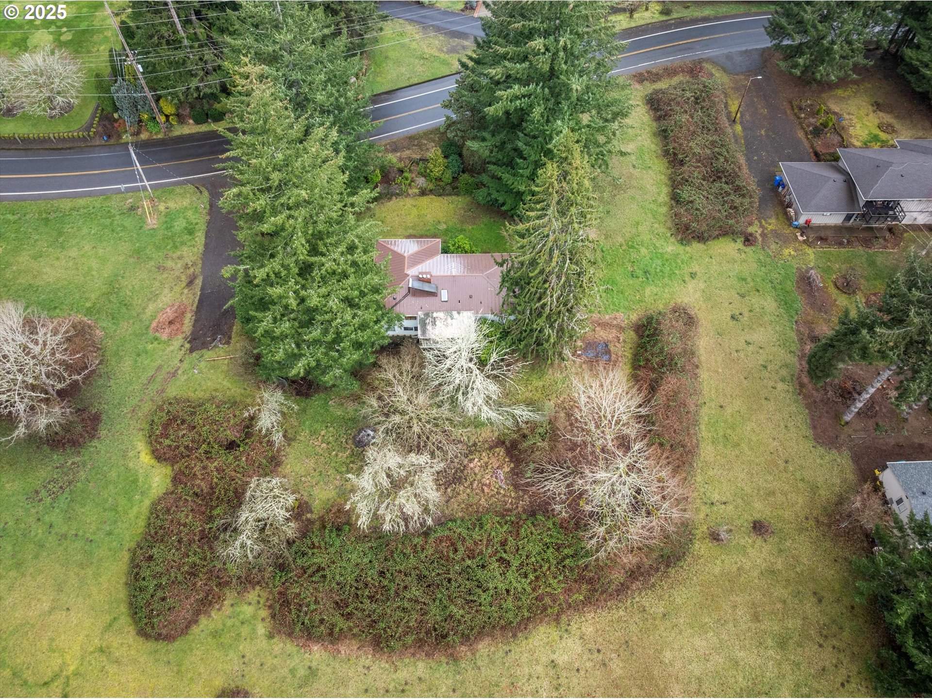 15051 Southeast Bluff Road Sandy, OR 97055 - Photo 40 of 41 a backyard of a house with lots of green space