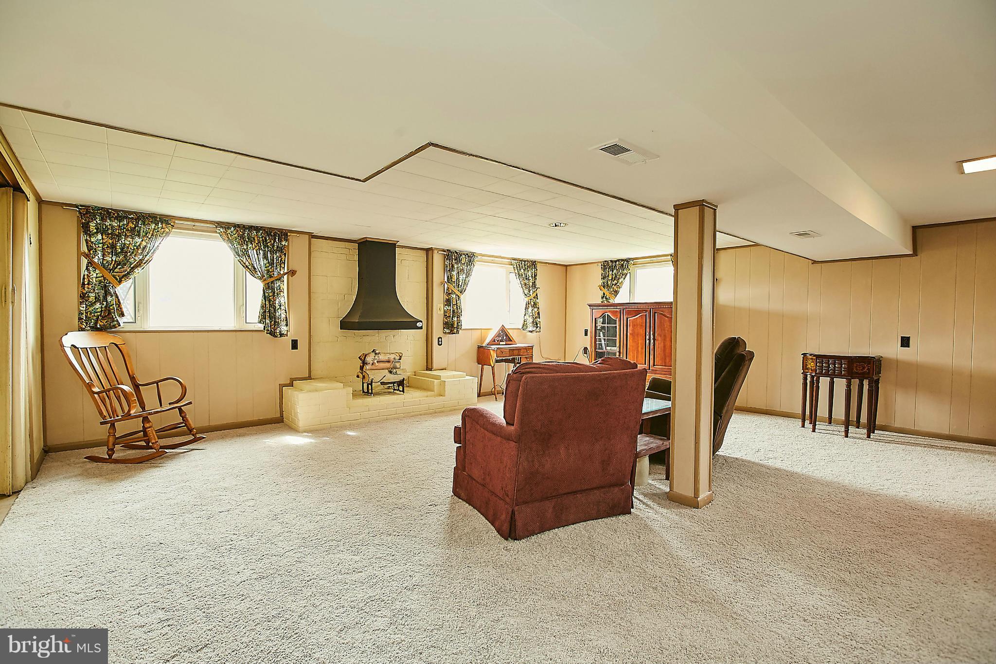 7521 Inzer Street Springfield, VA 22151 - Photo 22 of 30 Expansive Walkout Rec Room w/Gas Fireplace