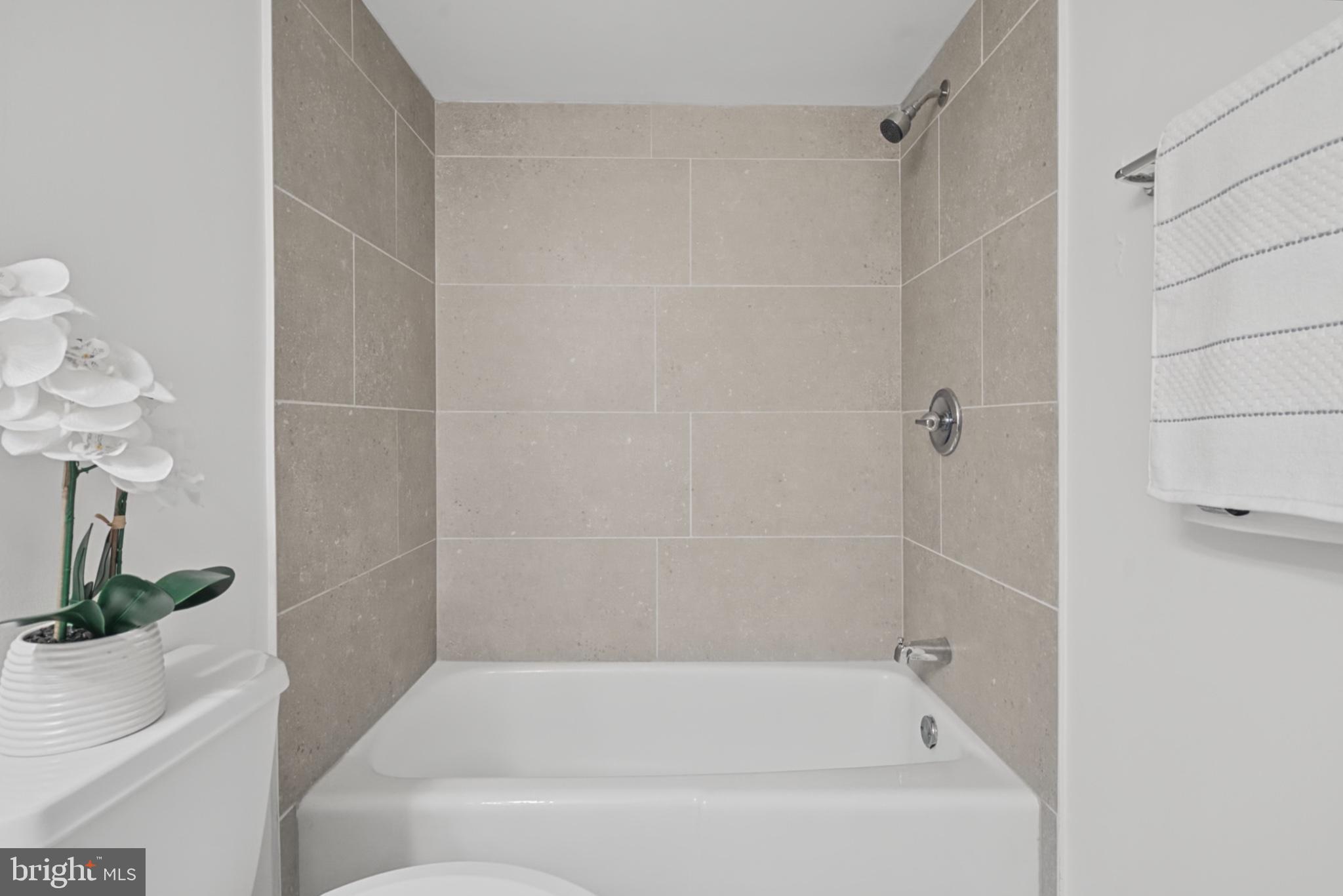 1412 Northgate Square, Unit 1B Reston, VA 20190 - Photo 26 of 45 Head-on view of the shower