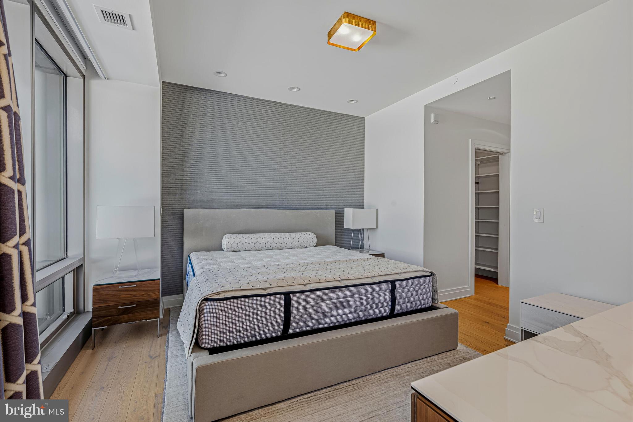 2501 M Street Northwest, Unit 412 Washington, DC 20037 - Photo 14 of 37 Primary Bedroom Floor to Ceiling Windows