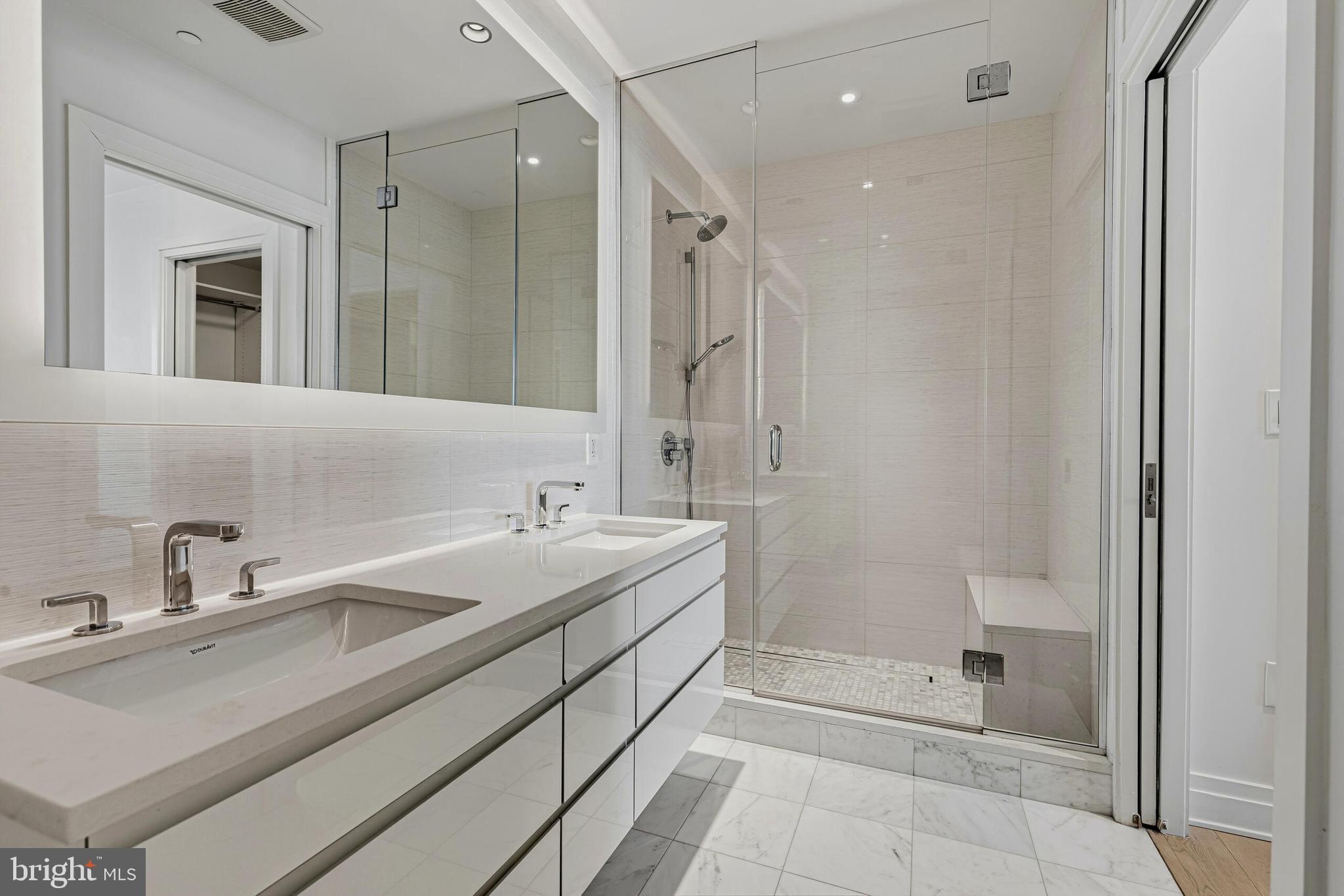 2501 M Street Northwest, Unit 412 Washington, DC 20037 - Photo 15 of 37 Primary Bath - Double Vanity