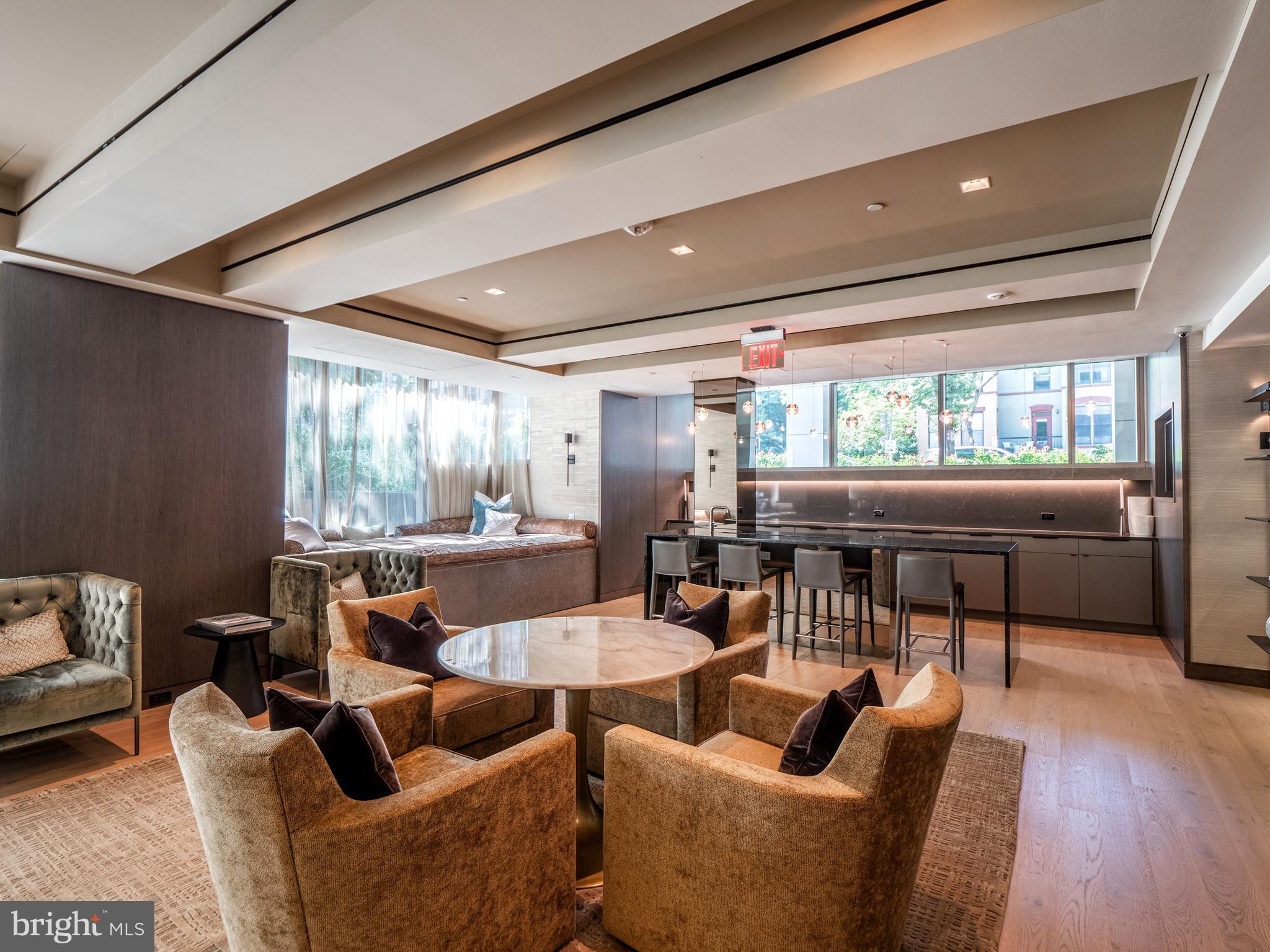 2501 M Street Northwest, Unit 412 Washington, DC 20037 - Photo 30 of 37 Social Lounge with Wet Bar