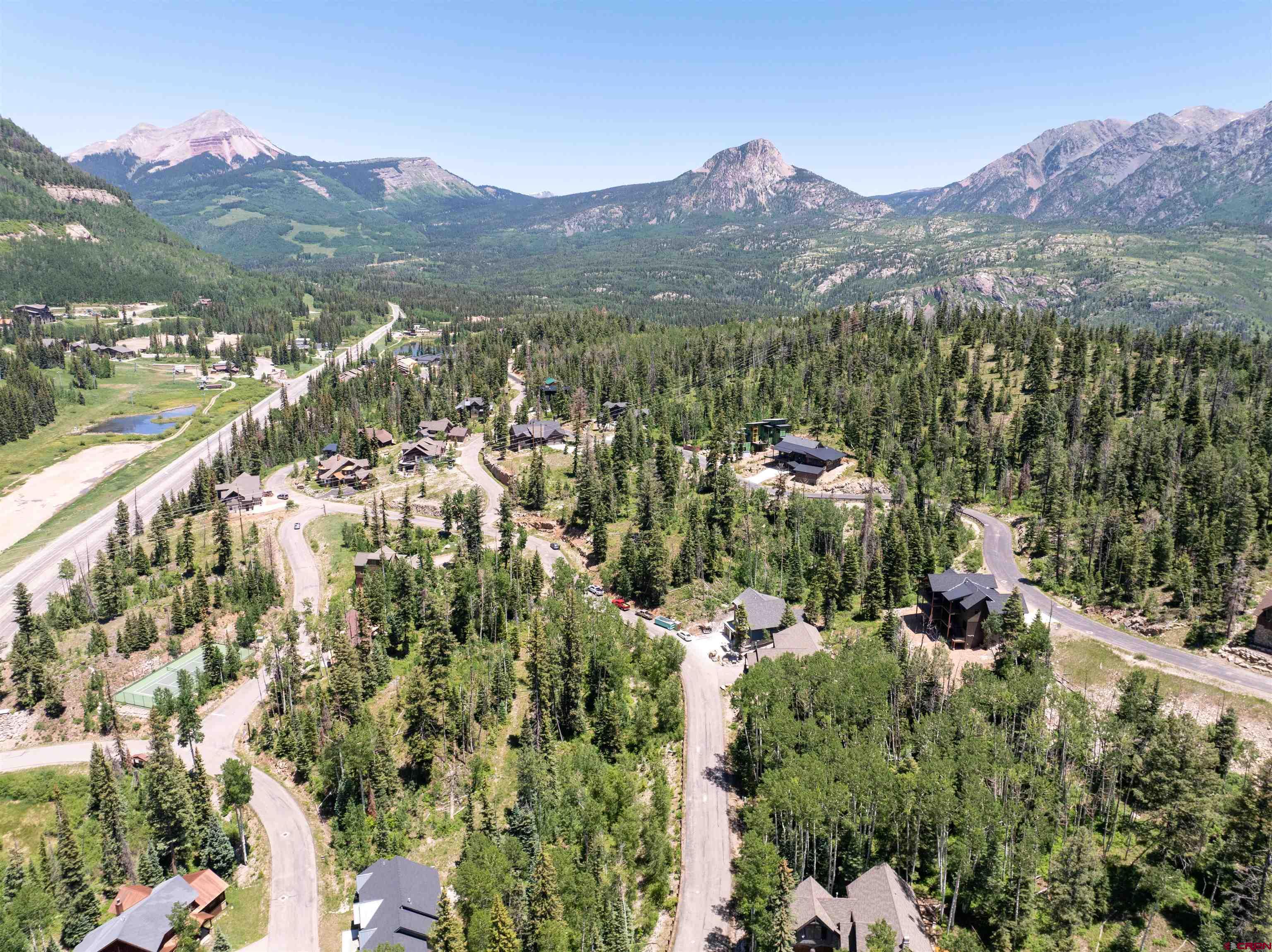 245 Engineer Drive Durango, CO 81301 - Photo 4 of 28 a view of a city with mountains in the background