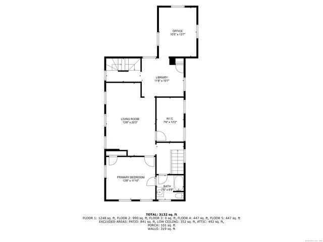 a picture of a room with a white wall and picture