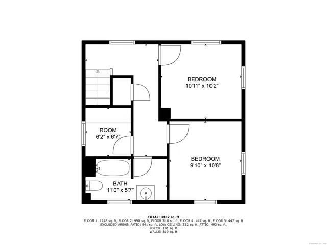 a picture of a wall with a large screen on top