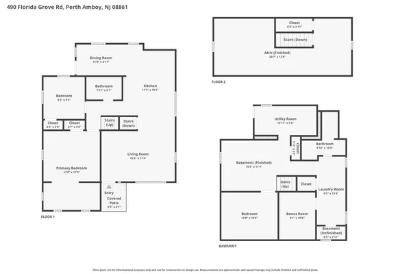 $549,900 | 490 Florida Grove Road, Perth Amboy, NJ 08861