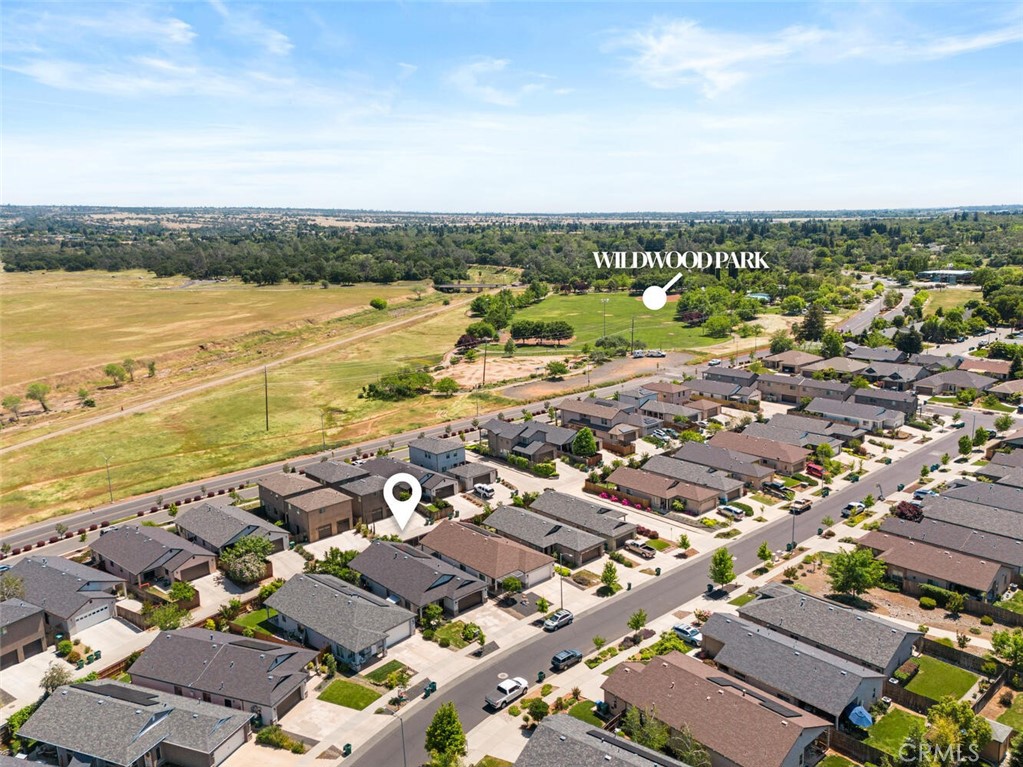 2816 Levi Lane Chico, CA 95973 - Photo 31 of 35 an aerial view of residential building and lake