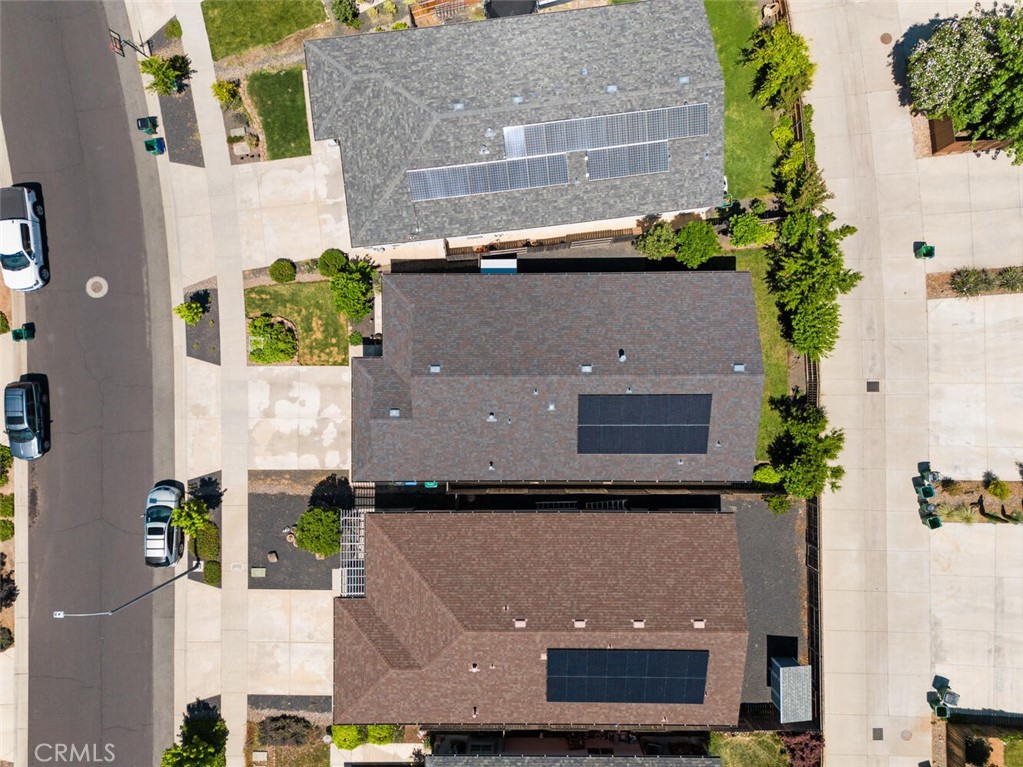 2816 Levi Lane Chico, CA 95973 - Photo 34 of 35 an aerial view of residential houses with outdoor space and parking