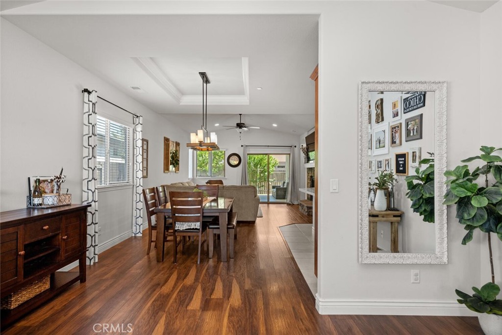 2816 Levi Lane Chico, CA 95973 - Photo 4 of 35 a view of a dining room with furniture and wooden floor