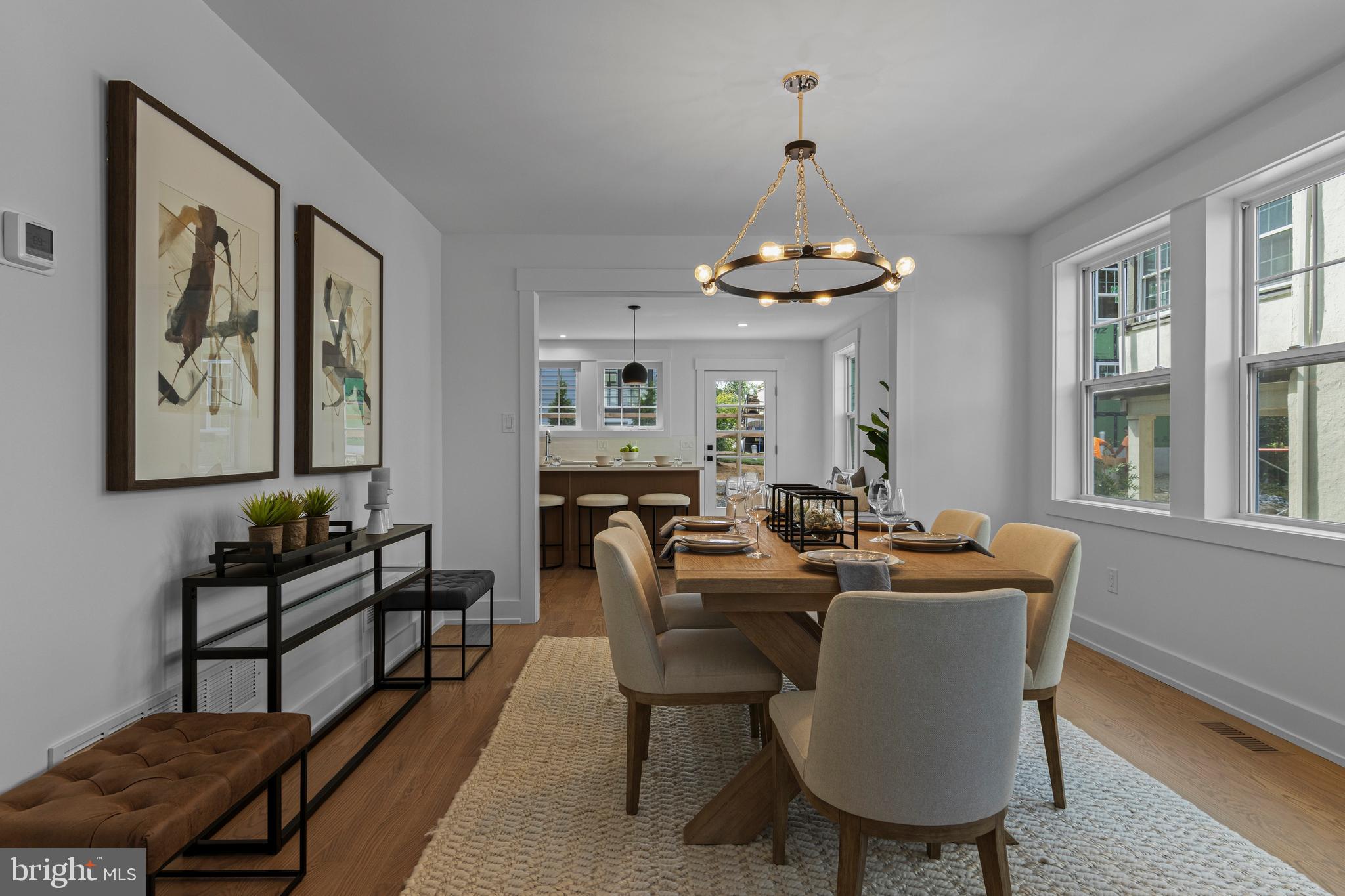 142 Merion Avenue Narberth, PA 19072 - Photo 17 of 67 dining room flows into kitchen