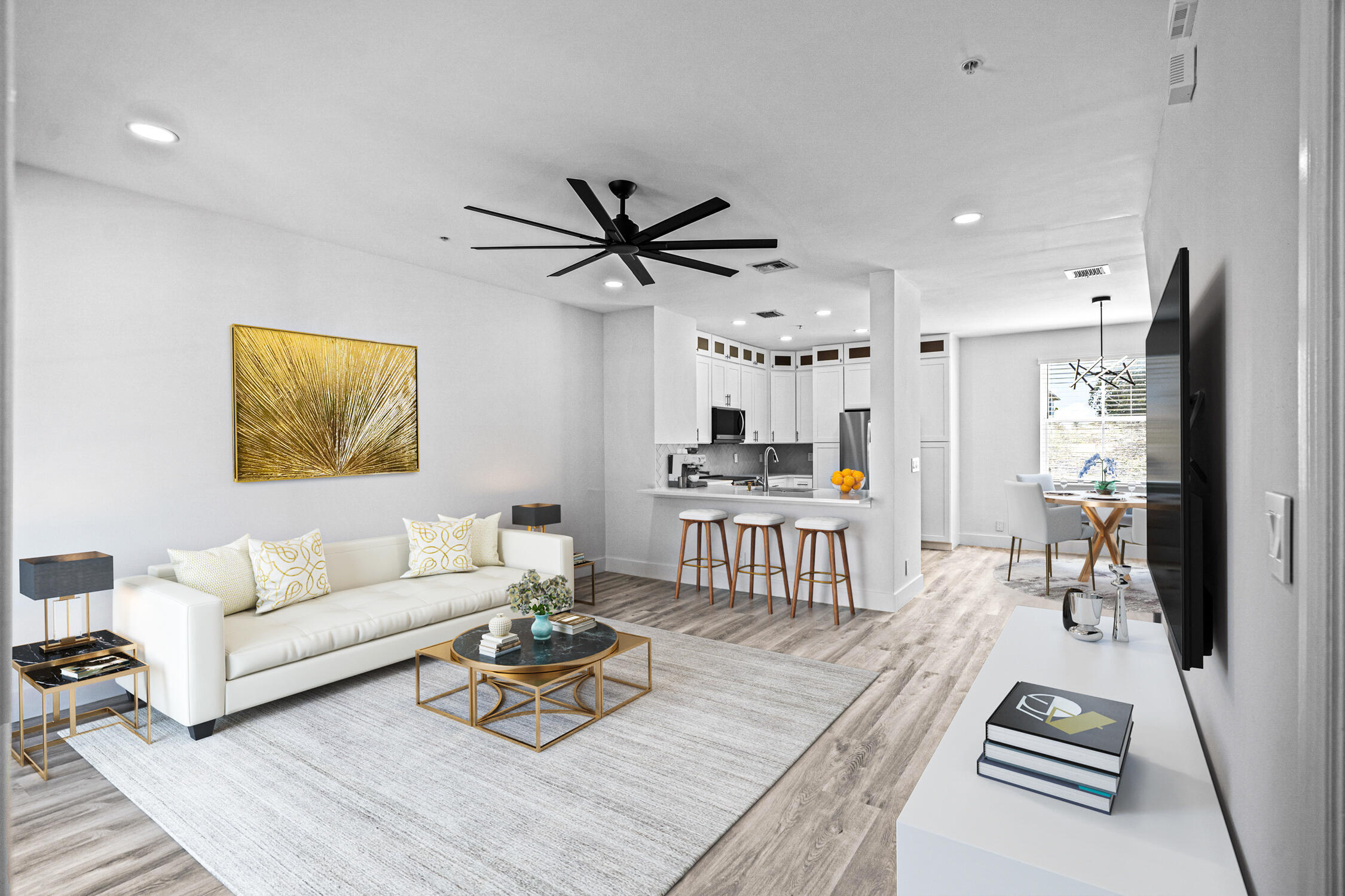 75 Northwest 4th Avenue, Unit 75 Delray Beach, FL 33444 - Photo 1 of 45 Living room Virtual staged