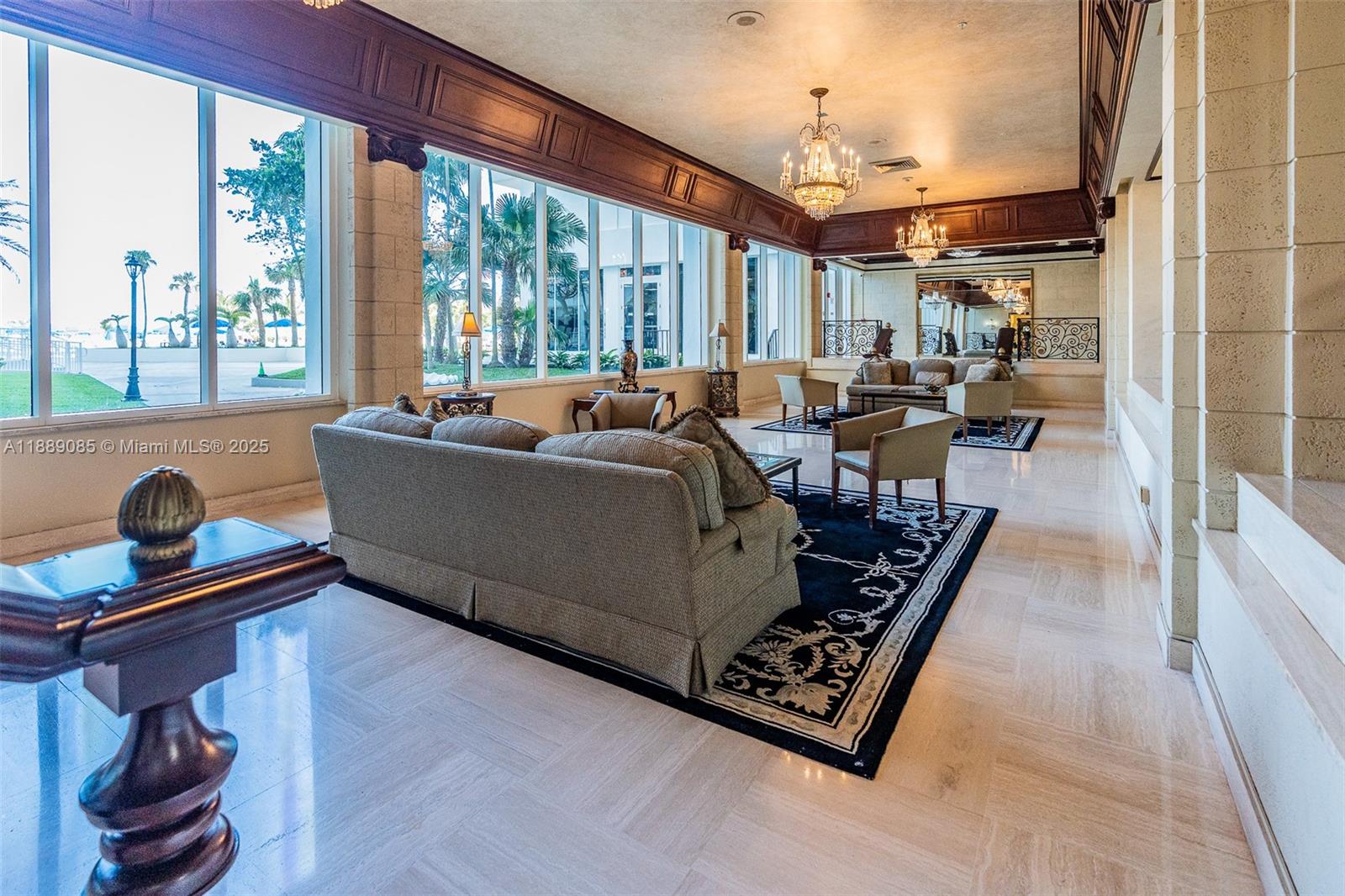 2030 South Ocean Drive, Unit 1127 Hallandale Beach, FL 33009 - Photo 24 of 39 a living room with furniture and a window