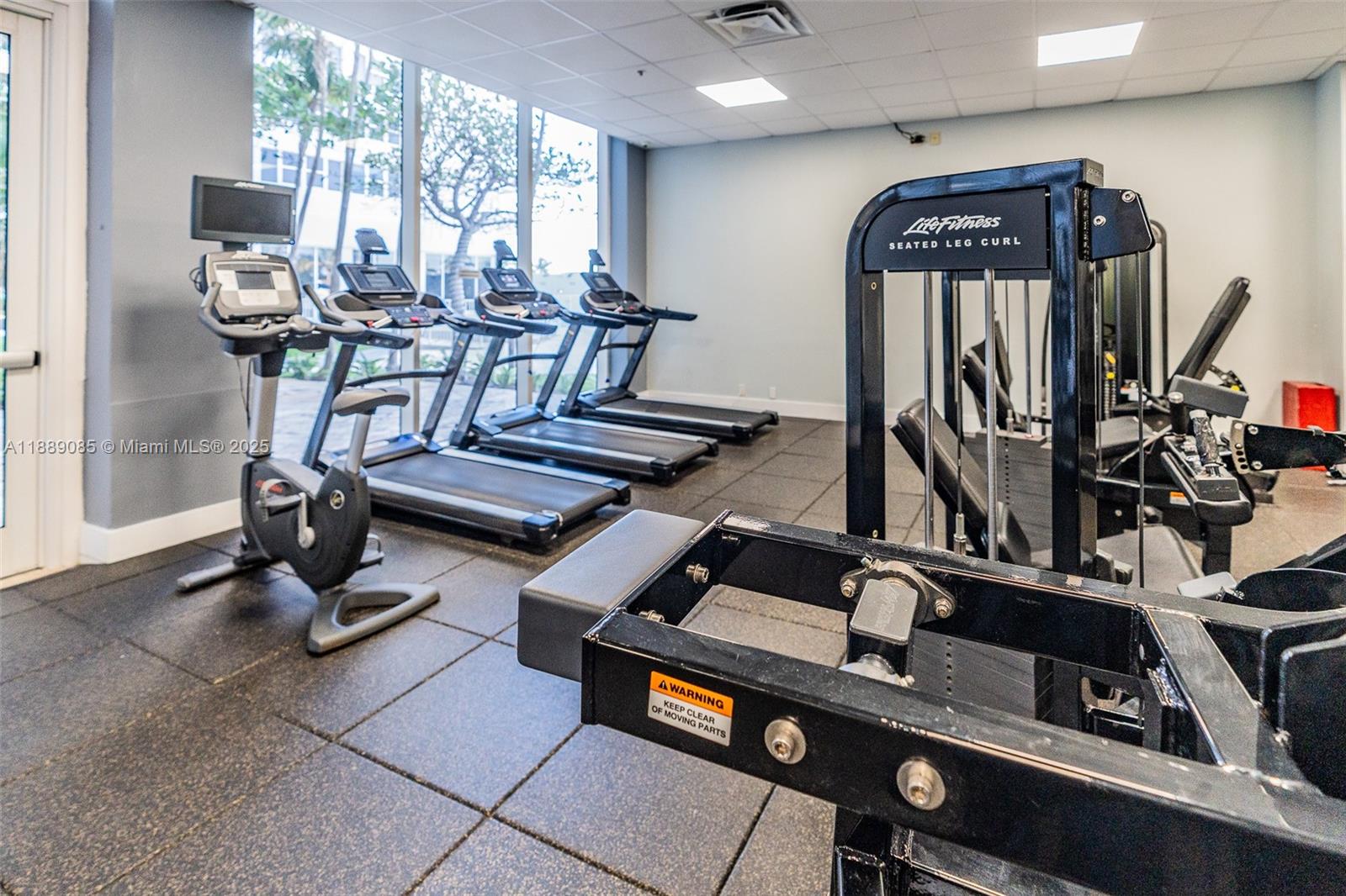 2030 South Ocean Drive, Unit 1127 Hallandale Beach, FL 33009 - Photo 29 of 39 a view of a room with gym equipment