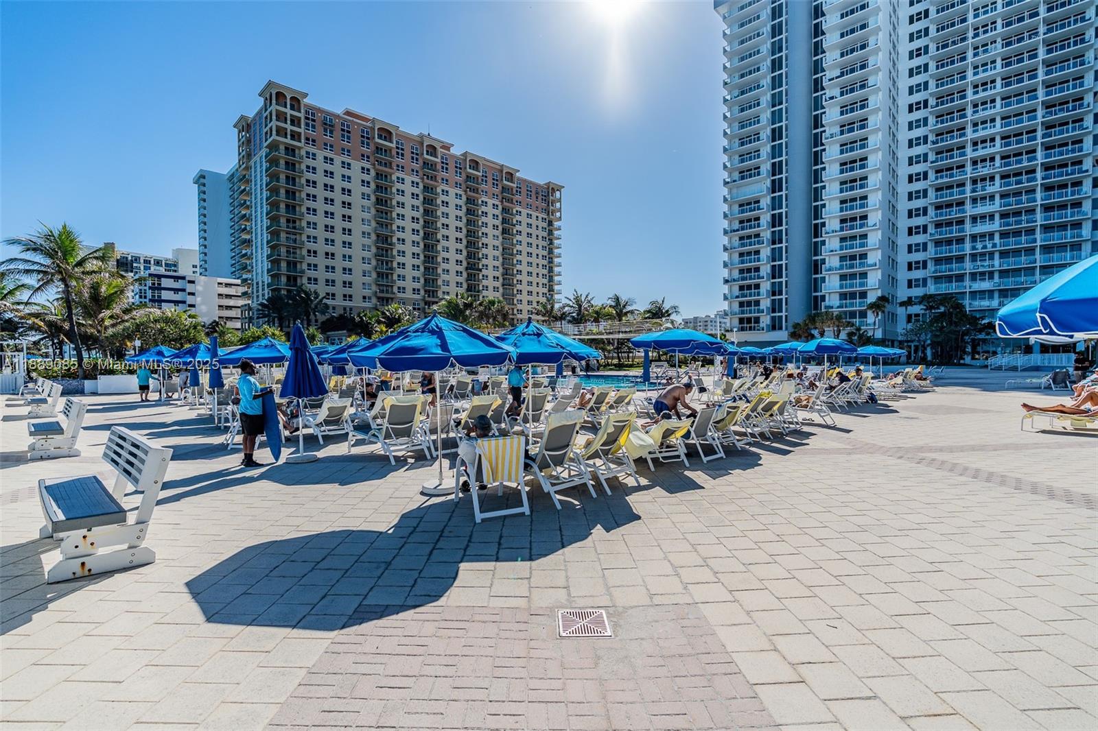 2030 South Ocean Drive, Unit 1127 Hallandale Beach, FL 33009 - Photo 33 of 39 a view of outdoor space with seating area