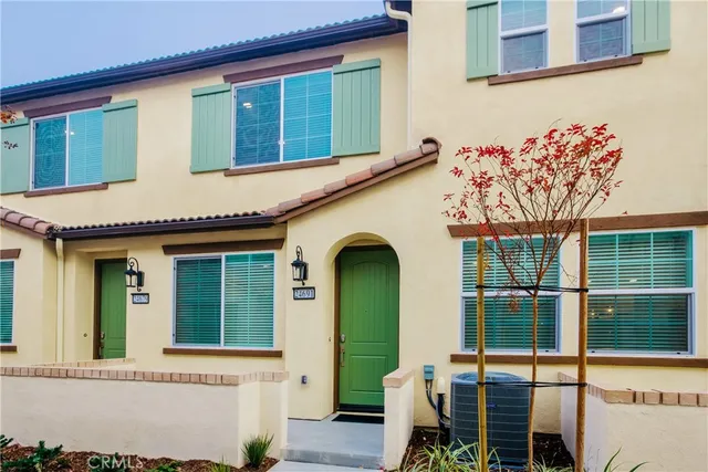 a front view of a house