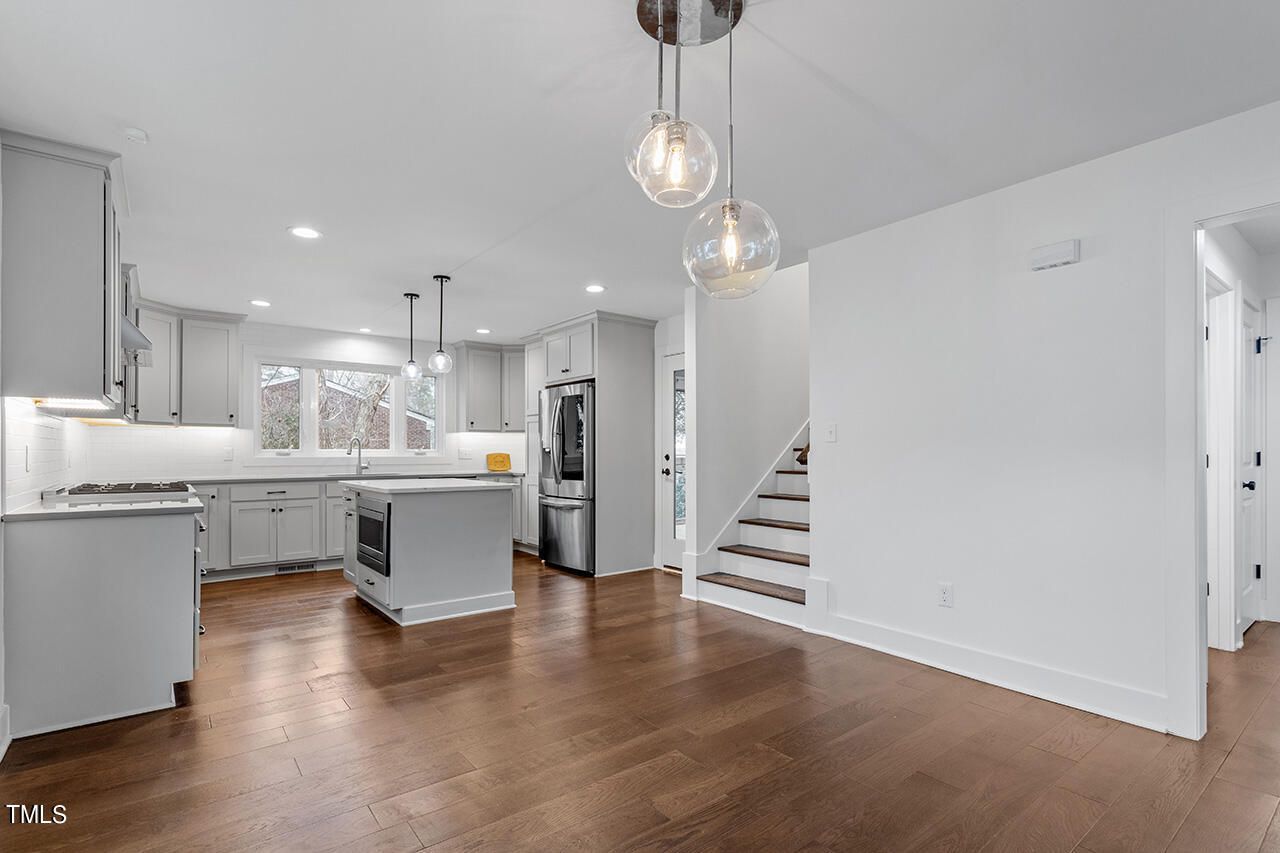Open concept dining/ kitchen