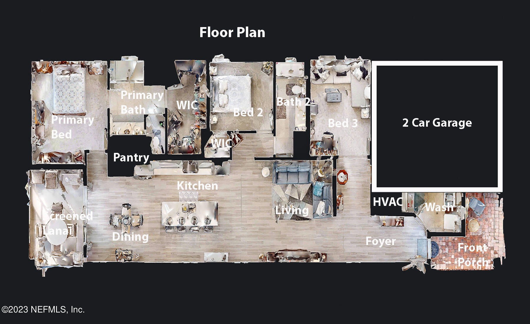 1113 Rustic Ml Drive St. Augustine, FL 32092 - Photo 62 of 62 a view of living room with furniture and flat screen