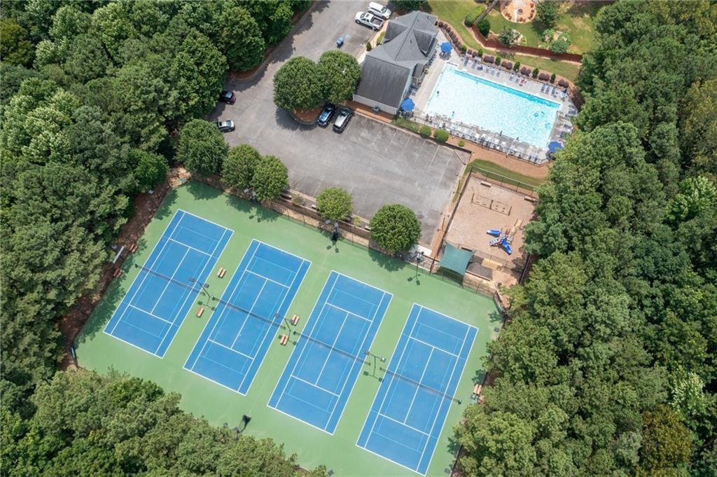 4508 Howell Farms Road Northwest Acworth, GA 30101 - Photo 38 of 42 an aerial view of a house
