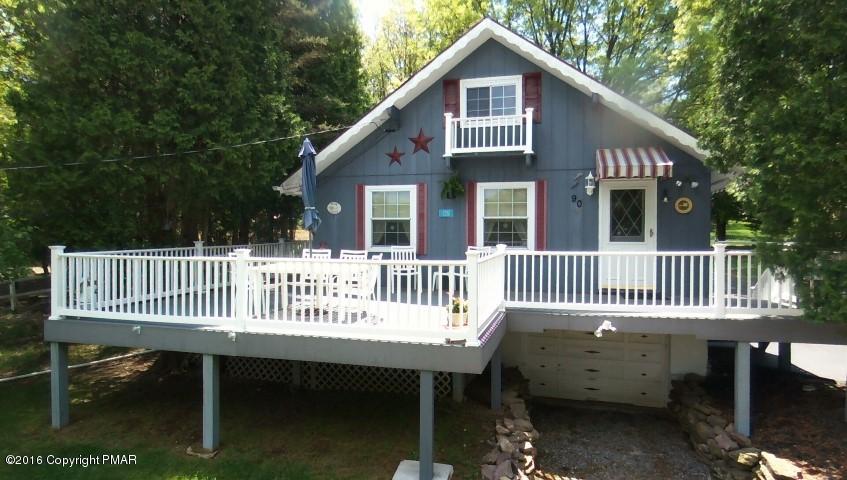 90 Highridge Road Albrightsville, PA 18210 - Photo 1 of 30 a view of a house with a deck