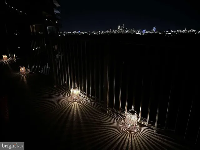 a view of balcony and yard