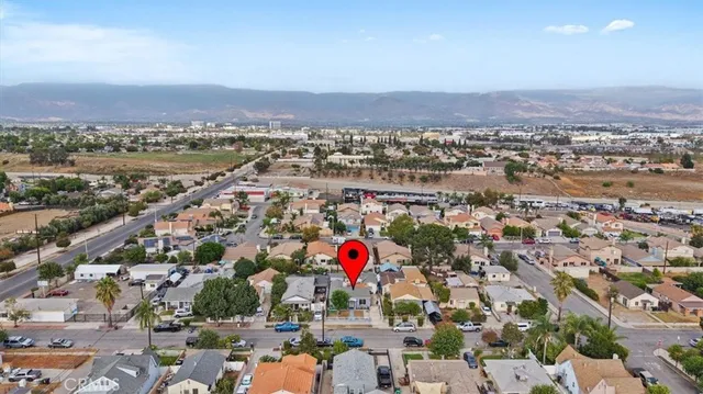 an aerial view of a city