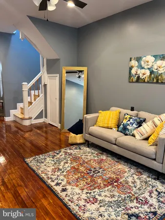 a living room with a couch