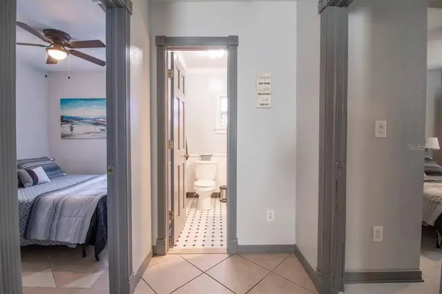 a view of bedroom with bathroom