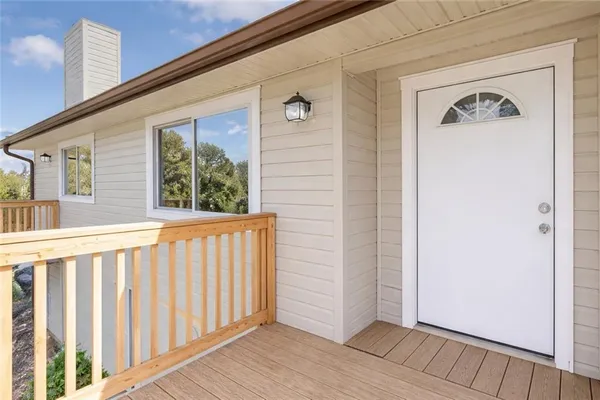 a view of front door