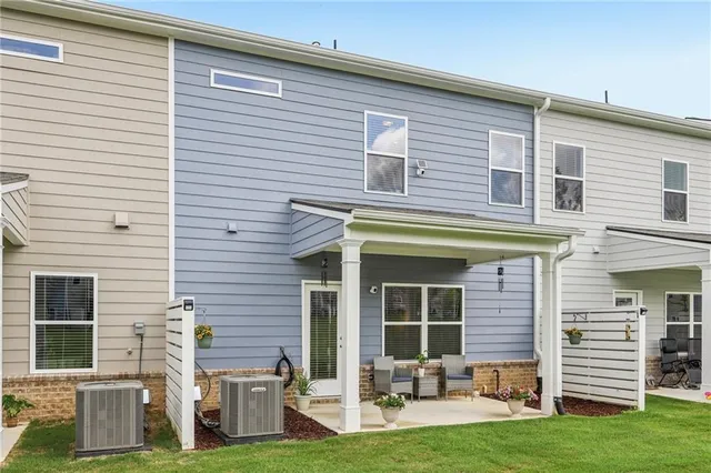 a view of a playground with a garden
